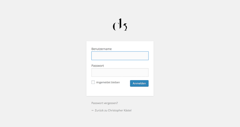 Login Bereich Mit Eigenem Logo
