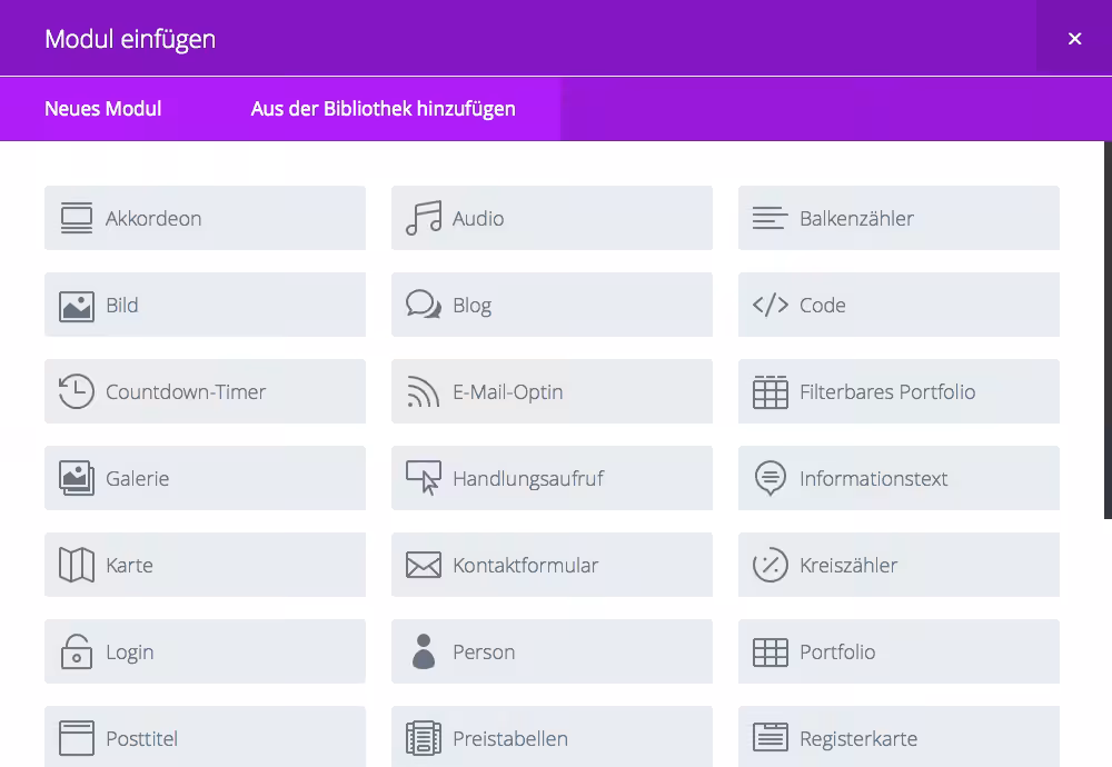 Divi 2.5 PageBuilder