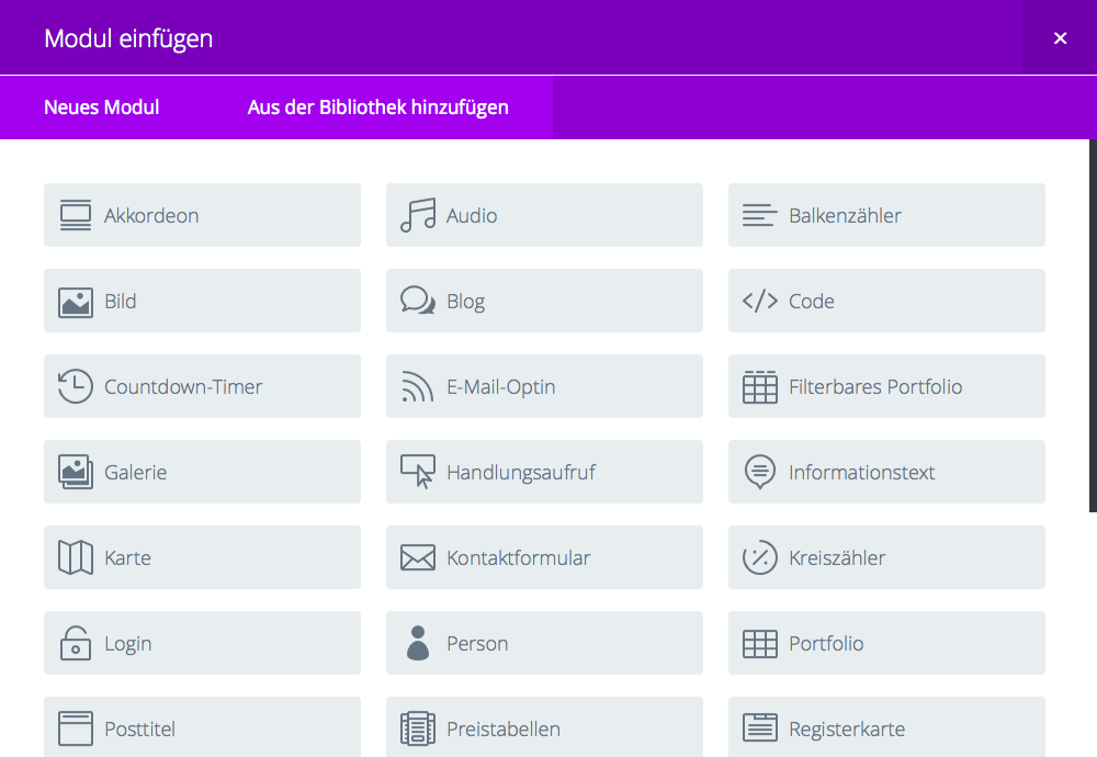 Divi 2.5 PageBuilder