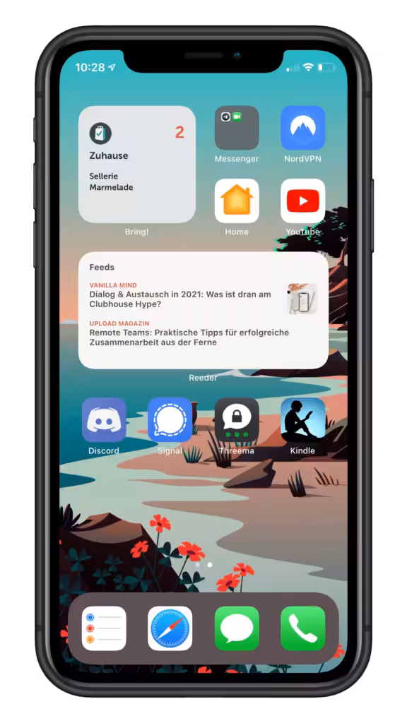 iPhone XR zweiter Homescreen