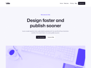 Screenshot vom Ollie WordPress Theme